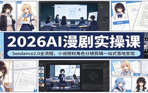 2026 AI漫剧制作全流程实战教程：Seedance 2.0即梦视频生成与小说授权教学